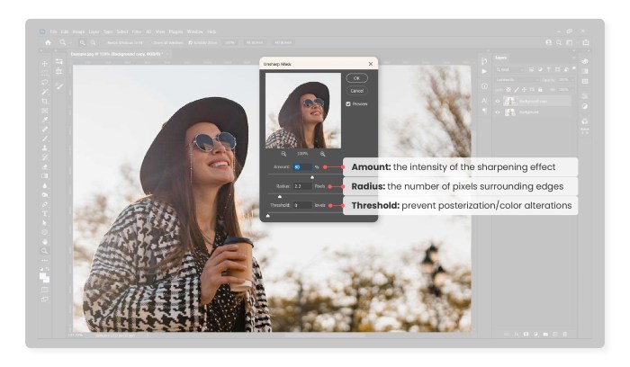 How to sharpen images in Photoshop