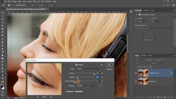 How to sharpen images in Photoshop
