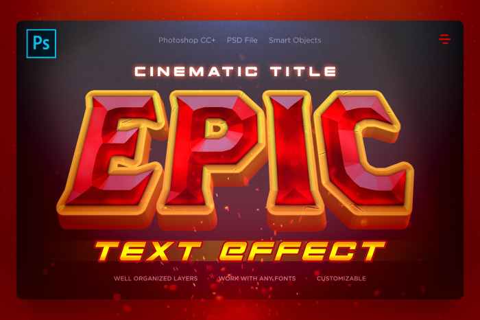 Photoshop text effects